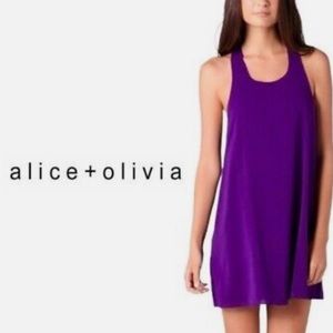 Alice + Olivia Purple Tank Dress